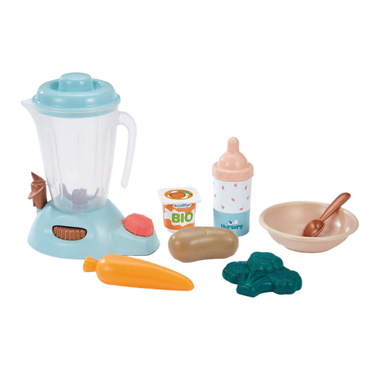 Ecoiffier verzorging - baby's voedingsset in koffer, 8dlg.