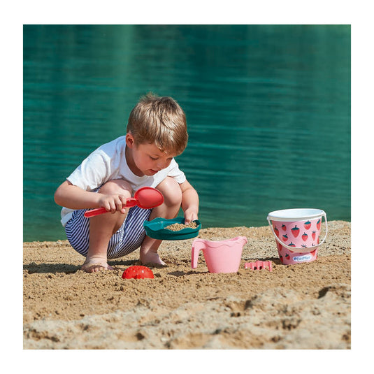 Ecoiffier strandset aardbei - 6dlg.
