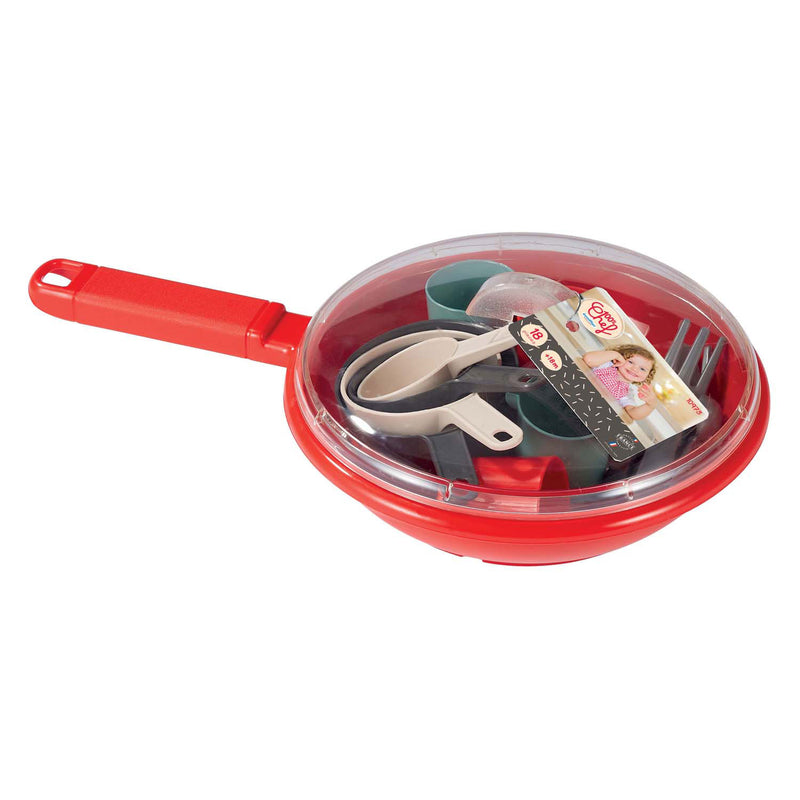 Load image into Gallery viewer, Ecoiffier 100% chef servies en bestek in pan, 19dlg.
