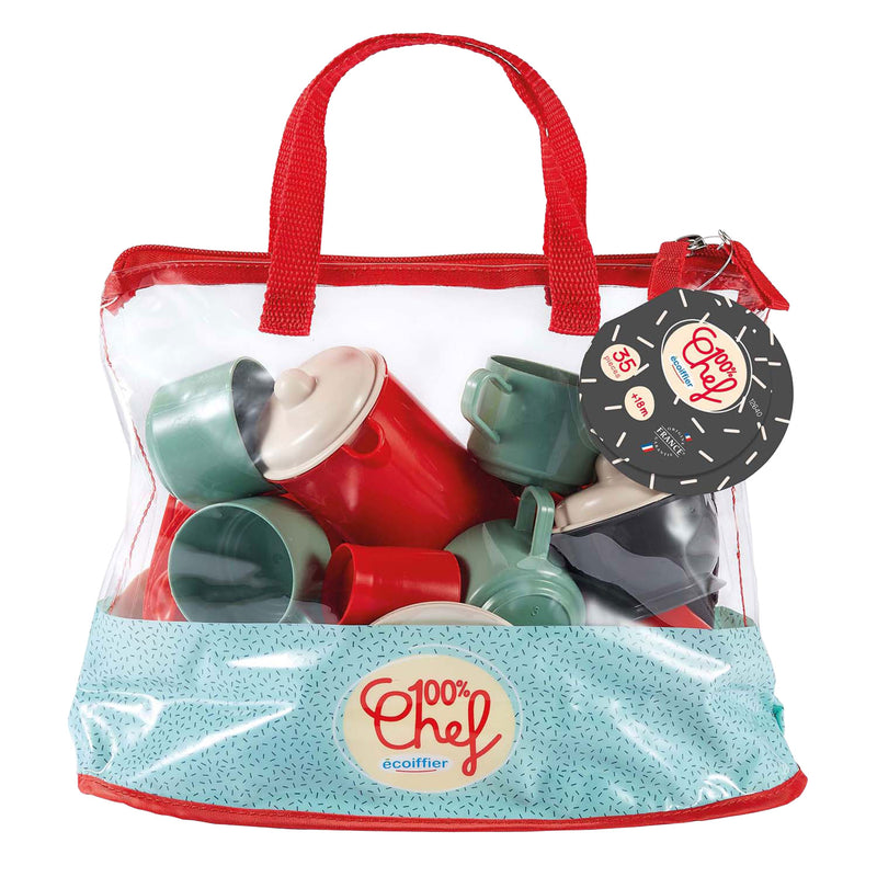 Load image into Gallery viewer, Ecoiffier 100% chef servies set in tas
