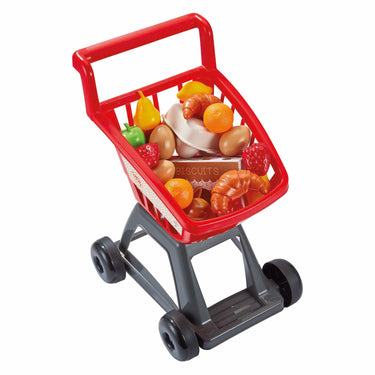 Ecoiffier 100% chef winkelwagen met boodschappen