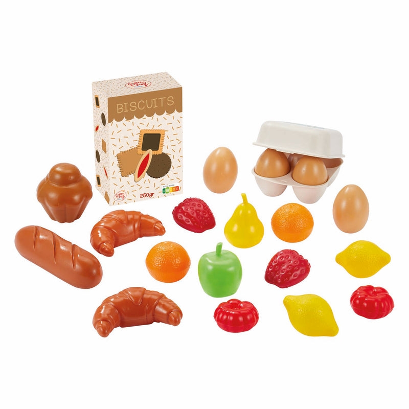 Load image into Gallery viewer, Ecoiffier 100% chef winkelwagen met boodschappen
