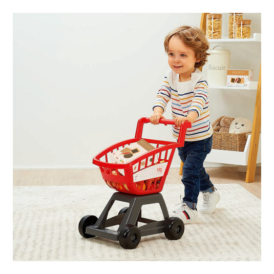 Ecoiffier 100% chef winkelwagen met boodschappen