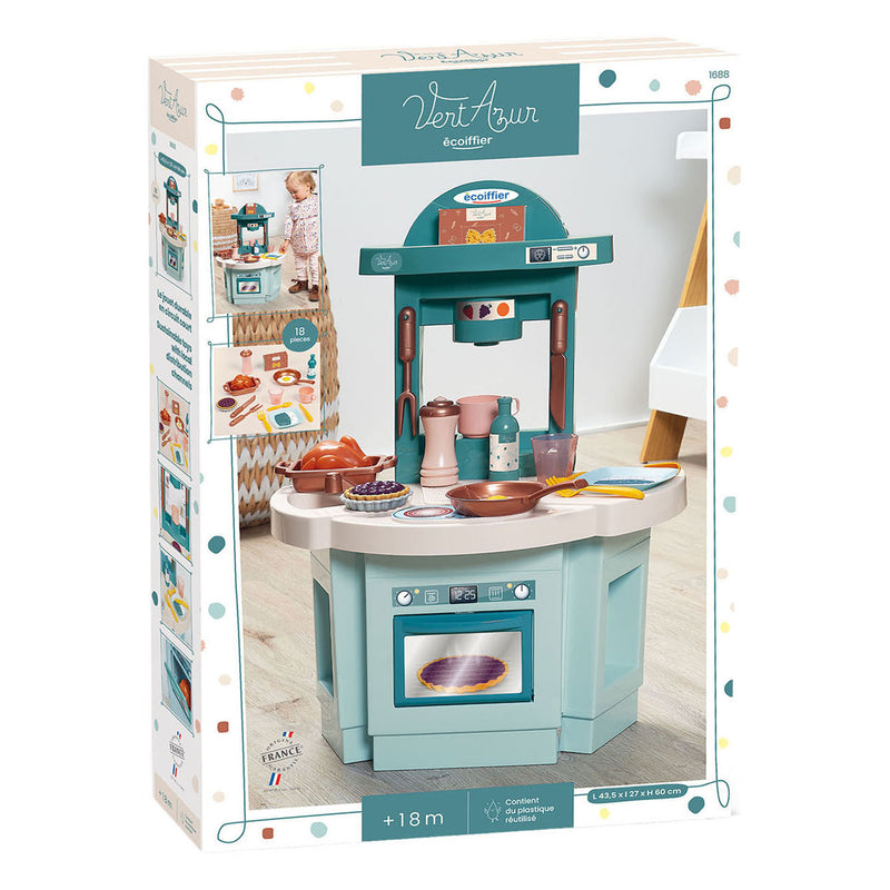 Load image into Gallery viewer, Ecoiffier vert azur mijn eerste keuken - 18dlg.
