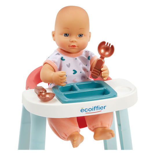 Ecoiffier nursery 3in1 babykamer met babypop- 8dlg.