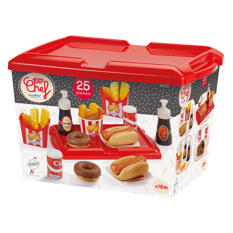 Load image into Gallery viewer, Ecoiffier 100% chef hot dog set - 25dlg.
