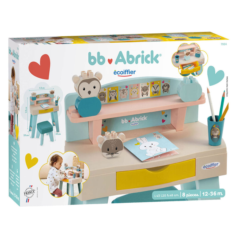 Load image into Gallery viewer, Ecoiffier bb abrick mijn eerste bureau - 8dlg.
