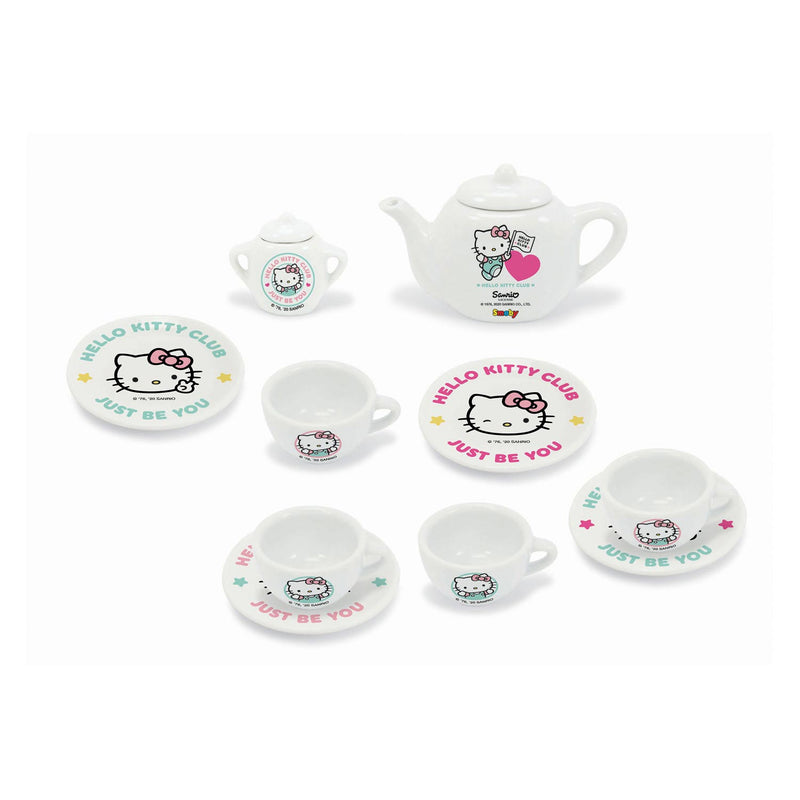 Load image into Gallery viewer, Smoby Hello Kitty Porseleinen Theeset 12dlg.
