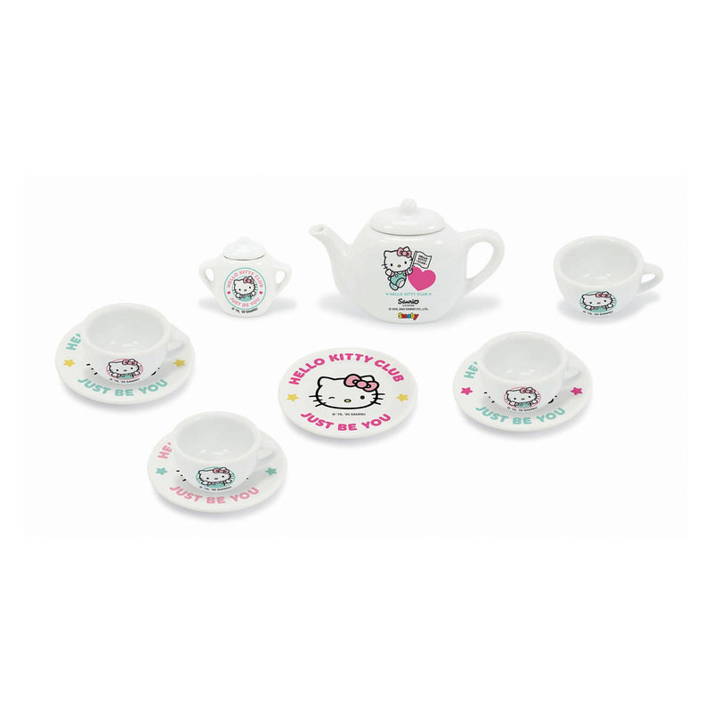 Load image into Gallery viewer, Smoby Hello Kitty Porseleinen Theeset 12dlg.
