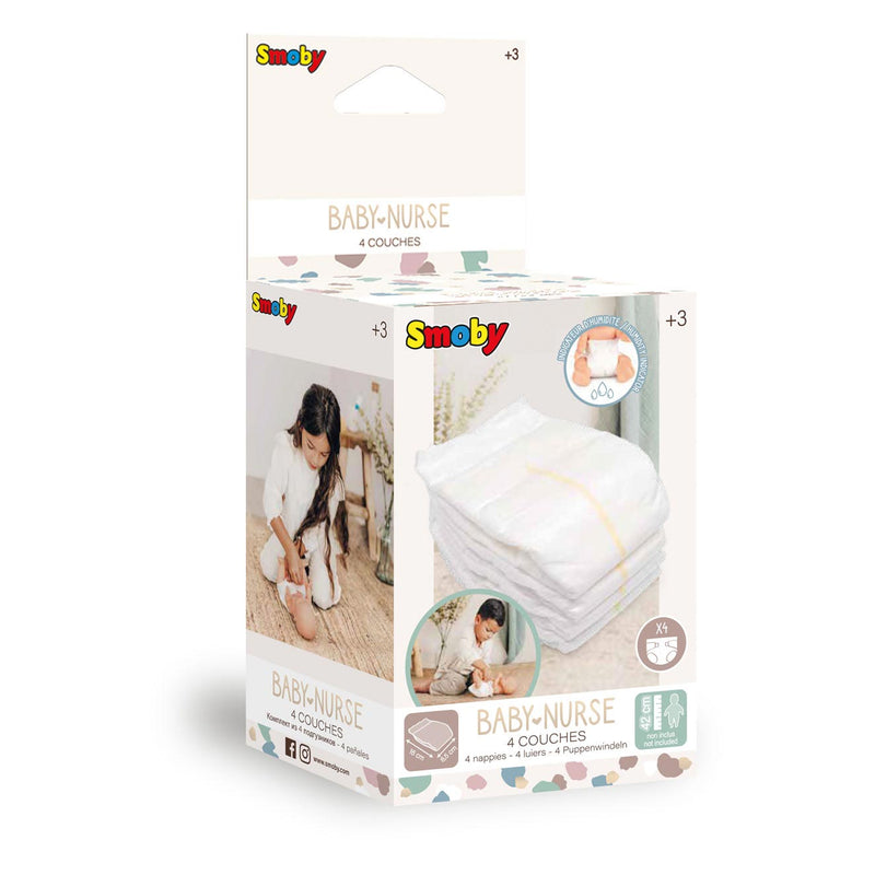 Load image into Gallery viewer, Smoby - Baby Nurse Luiers 4 stuks
