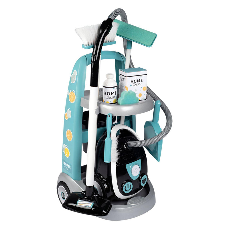 Load image into Gallery viewer, Smoby Schoonmaaktrolley met Stofzuiger 8dlg.
