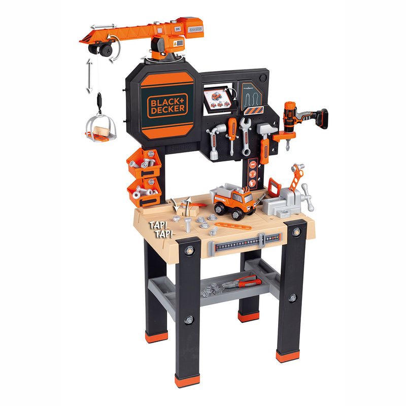 Load image into Gallery viewer, Smoby Black Decker Speelgoedwerkbank met Kraan, 94dlg.
