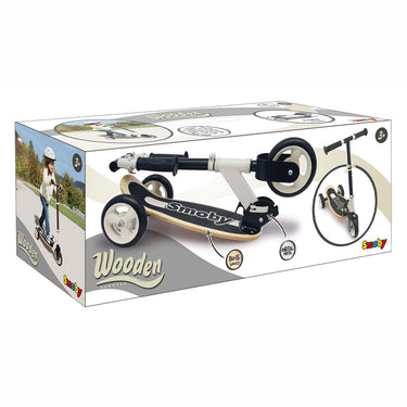 Smoby houten 3-wiel kinderstep blauw