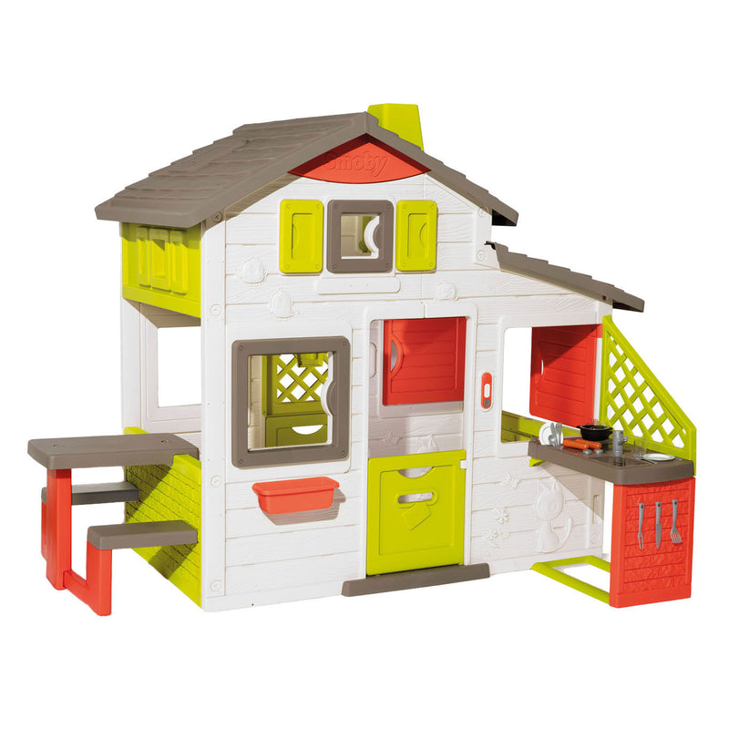 Load image into Gallery viewer, Smoby neo friends speelhuis met buitenkeuken
