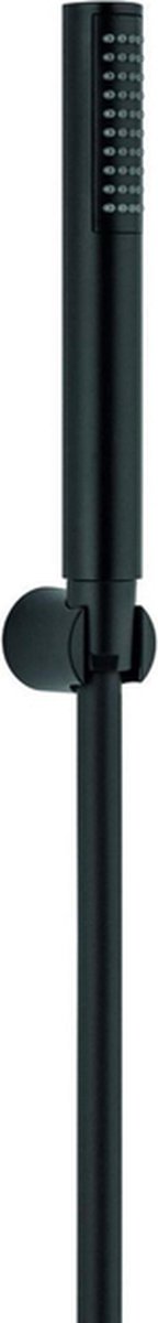 Plieger napoli badset met handdouche staafmodel 1 stand inclusief wandhouder en doucheslang 150cm mat zwart
