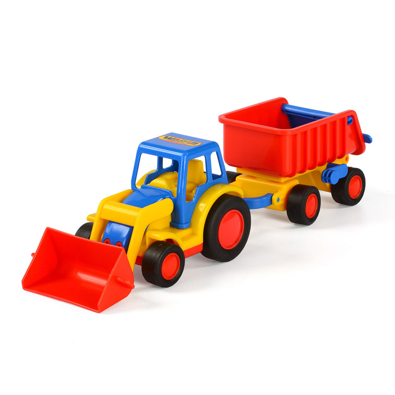Load image into Gallery viewer, Cavallino basics tractor met shovel en trailer
