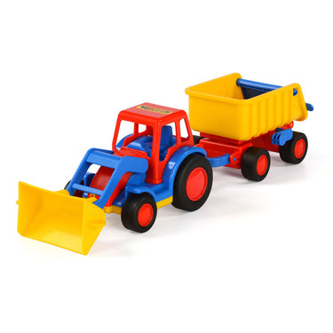 Cavallino basics tractor met shovel en trailer