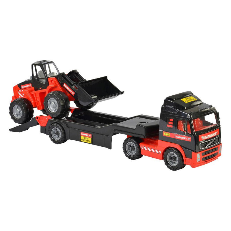 Load image into Gallery viewer, Mammoet toys cavallino mammoet vrachtwagen met aanhanger en graafmachine
