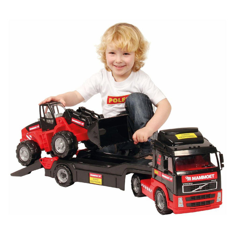Load image into Gallery viewer, Mammoet toys cavallino mammoet vrachtwagen met aanhanger en graafmachine
