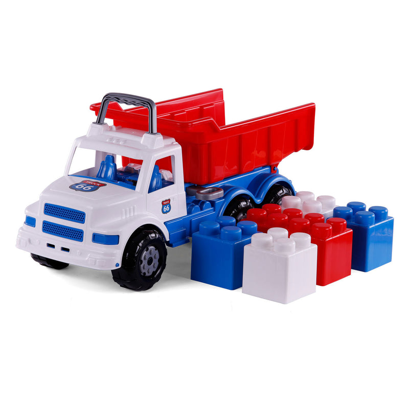 Load image into Gallery viewer, Cavallino route 66 xl kiepwagen met bouwblokken
