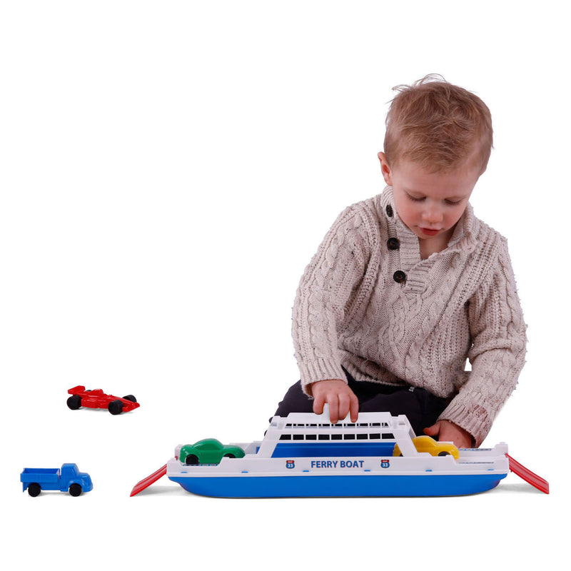Load image into Gallery viewer, Merkloos overige merken veerboot 45 cm + 4 voertuigen
