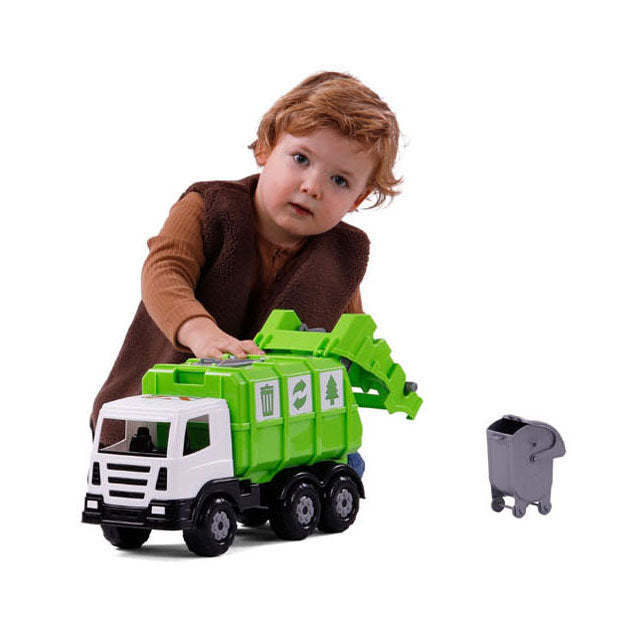 Load image into Gallery viewer, Cavallino xl vuilniswagen groen, 42cm
