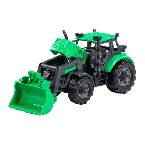 Cavallino tractor met shovel groen, schaal 1:32