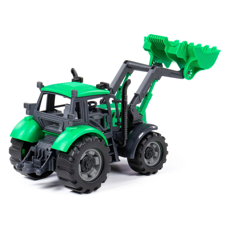 Load image into Gallery viewer, Cavallino tractor met shovel groen, schaal 1:32
