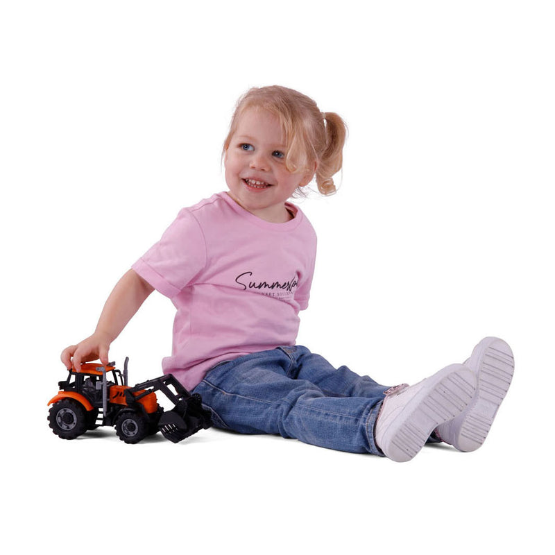 Load image into Gallery viewer, Cavallino tractor met lader geel, schaal 1:32
