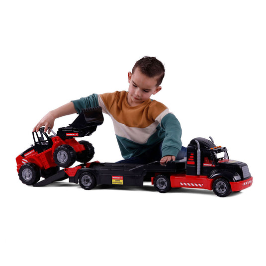 Cavallino mammoet torpedo vrachtwagen met bulldozer, schaal 1:16