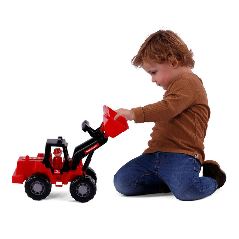 Load image into Gallery viewer, Cavallino mammoet graafmachine met speelfiguur, 42,5cm
