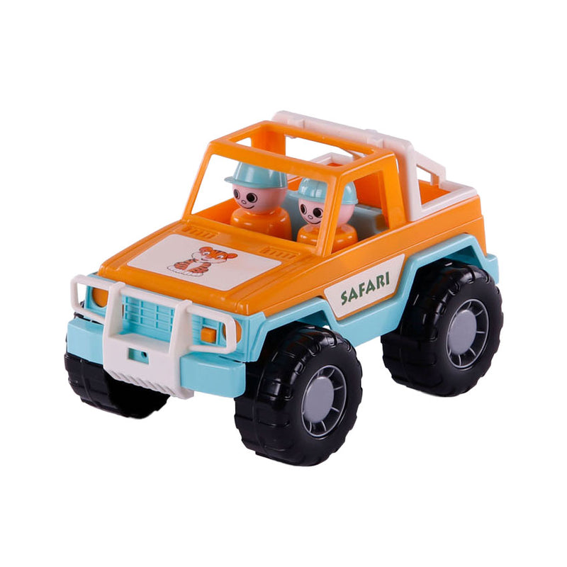 Load image into Gallery viewer, Cavallino jeep oranje met 2 speelfiguren
