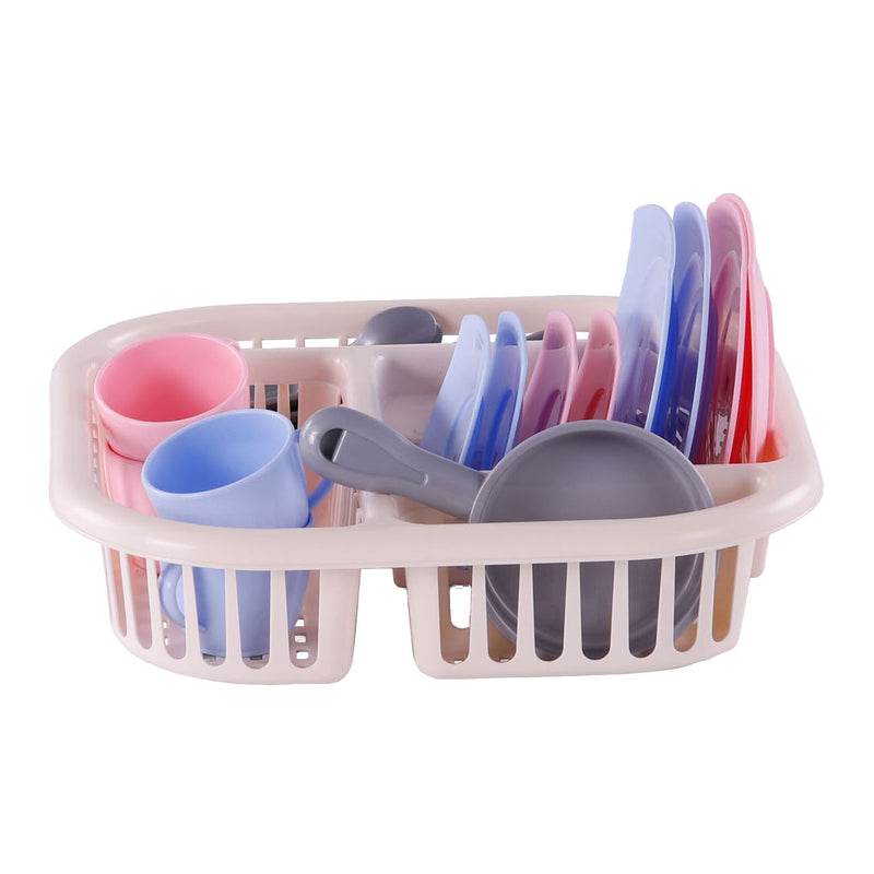 Load image into Gallery viewer, Cavallino servies met afwasrek roze, 30dlg.
