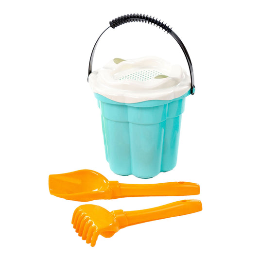 Cavallino safari klassieke emmerset blauw, 4dlg.