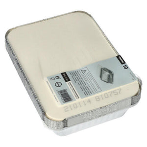 Papstar take-away aluminium schalen 800ml met kartonnen deksel pak a 10st