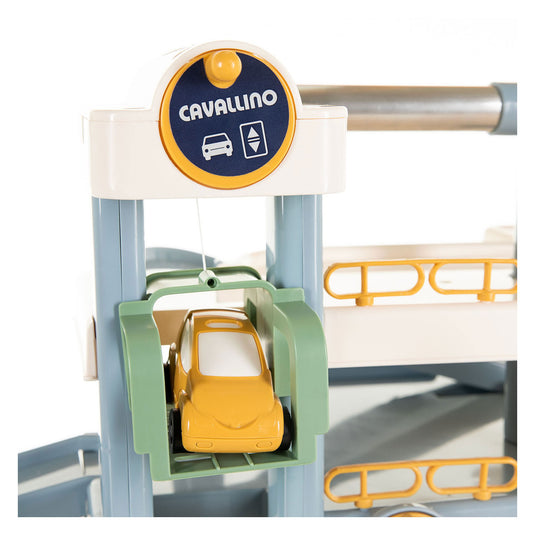 Cavallino luxe garage met auto's pastelkleuren