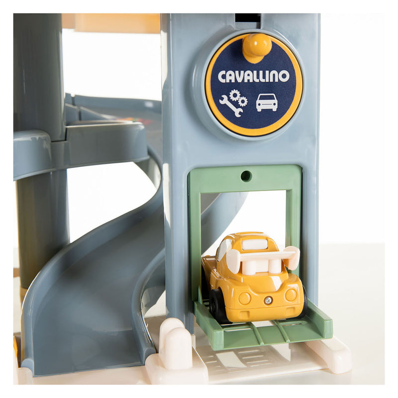 Load image into Gallery viewer, Cavallino luxe garage met auto&#39;s pastelkleuren
