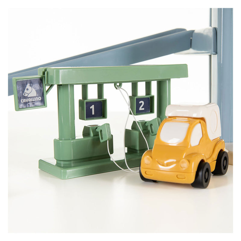 Load image into Gallery viewer, Cavallino luxe garage met auto's pastelkleuren
