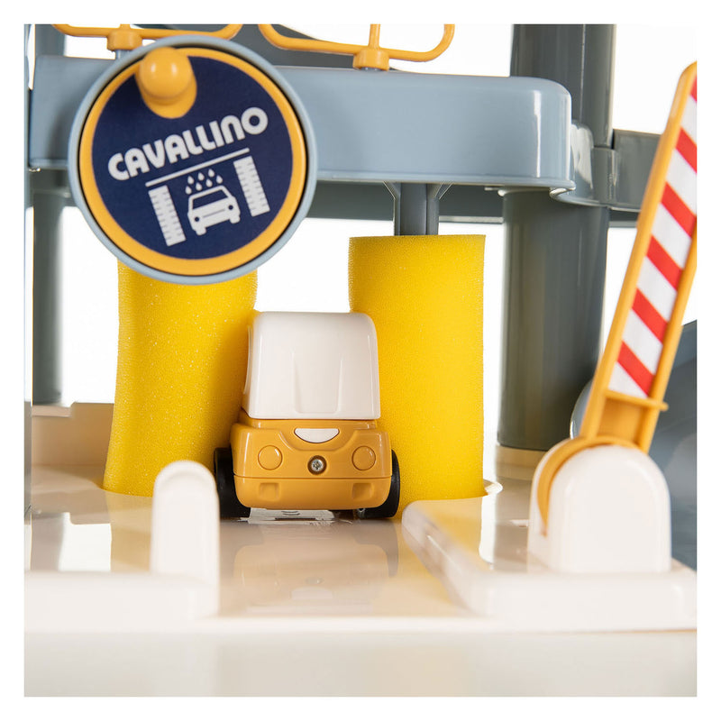 Load image into Gallery viewer, Cavallino luxe garage met auto's pastelkleuren
