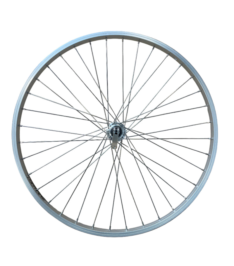 Afbeelding laden in galerijviewer, Rodi achterwiel 26 - 559x21 parallex new alu. zilver fm31 qr freewheel sp.14 rvs
