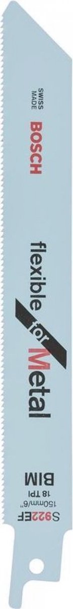 Bosch - reciprozaagblad s 922 ef flexible for metal - 2 stuks