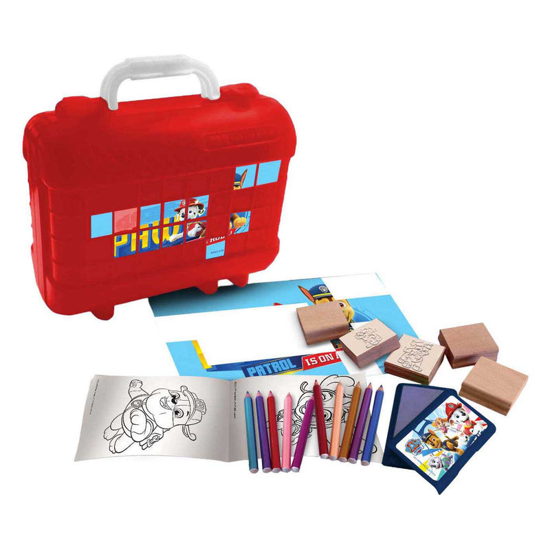 Load image into Gallery viewer, Multiprint paw patrol reis stempel- en kleurkoffer
