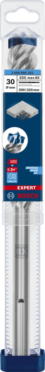 Bosch expert sds max-8x hamerboor 30 x 200 x 320 mm