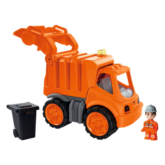 Big power worker midi vuilniswagen met figuur