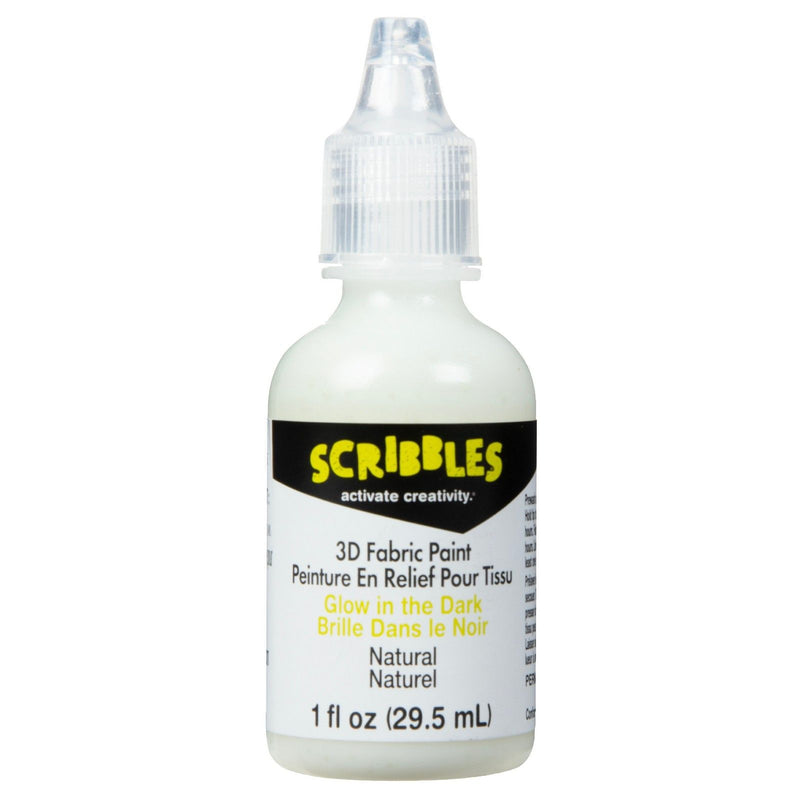 Load image into Gallery viewer, Scribbles • 3d textielverf neon 29,5ml glow in the dark
