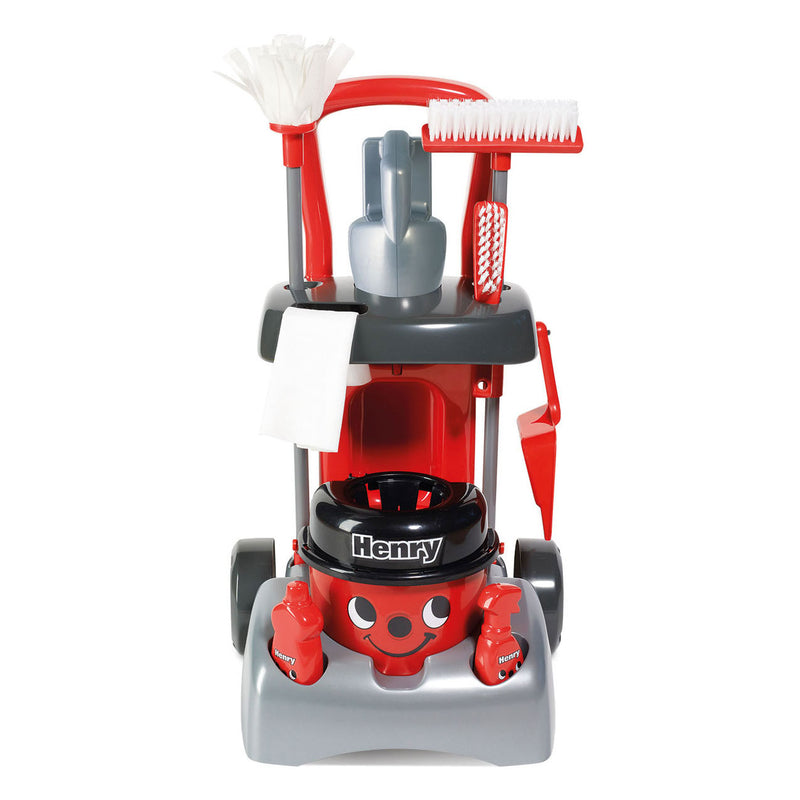 Load image into Gallery viewer, Casdon schoonmaak trolley henry deluxe speelset
