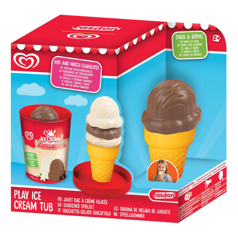 Load image into Gallery viewer, Casdon ola speelijs emmer - vanille en chocolade
