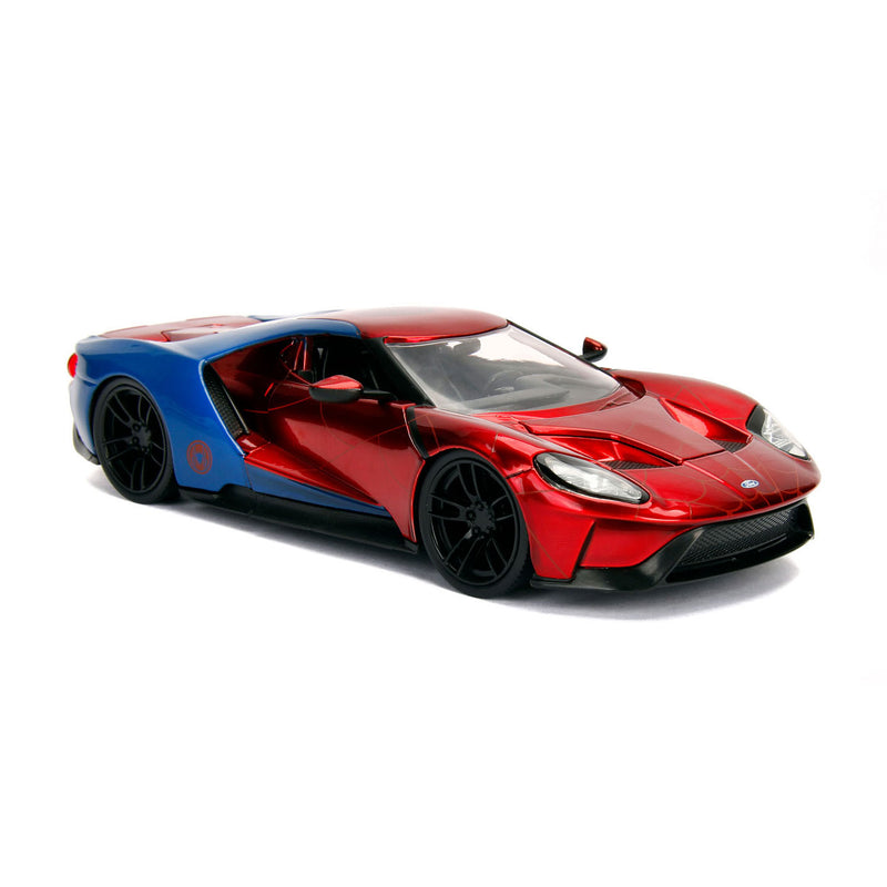Load image into Gallery viewer, Jada Marvel Spiderman 2017 Ford GT 1:24
