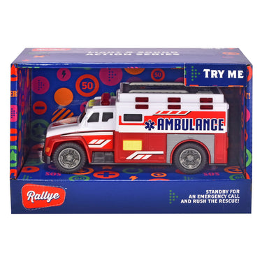 Dickie toys ambulance - 15 cm - licht en geluid - speelgoedvoertuig