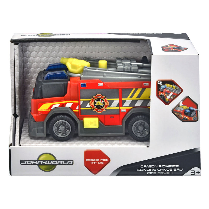 Load image into Gallery viewer, Dickie toys brandweerwagen - 15cm - licht en geluid - speelgoedvoertuig
